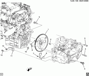 ENGINE TO TRANSMISSION MOUNTING (M09,M45)