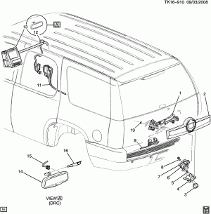 CAMERA SYSTEM/REAR VIEW (CHEVROLET X88, G.M.C. Z88, UVC)