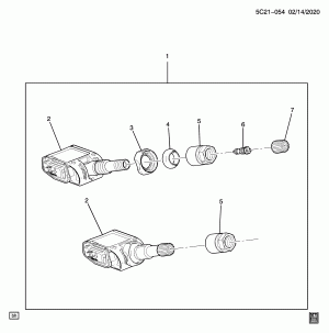 TIRE PRESSURE SENSOR-TRAILER (TRAILER MONITOR UET, DEALER INSTALLED, SENSOR SUR)