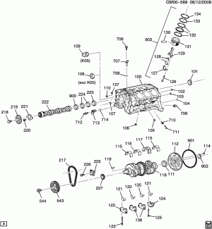 ENGINE ASM-3.4L V6 PART 1 CYLINDER BLOCK & INTERNAL PARTS (LNJ/3.4F)