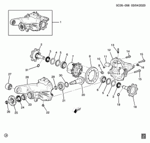 КОРПУС ЗАДНЕГО ДИФФЕРЕНЦИАЛА (МЕХАНИЧЕСКИЙ ПОВЫШЕННОГО ТРЕНИЯ G86)