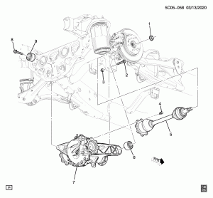 МОНТАЖ КОРПУСА ЗАДНЕГО ДИФФЕРЕНЦИАЛА (МЕХАНИЧЕСКИЙ ПОВЫШЕННОГО ТРЕНИЯ G86)