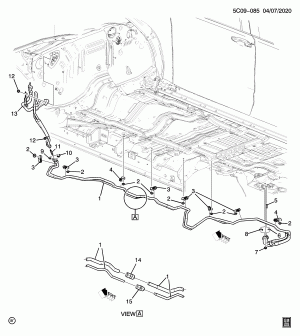 СИСТЕМА ХЛАДАГЕНТА КОНДИЦИОНЕРА ВОЗДУХА/ЗАДНЯЯ