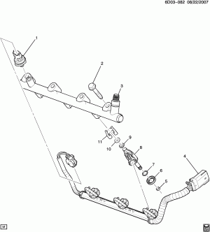 FUEL INJECTOR RAIL (LLT/3.6D)