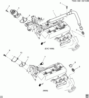 E.G.R. VALVE & RELATED PARTS (L35/4.3W)
