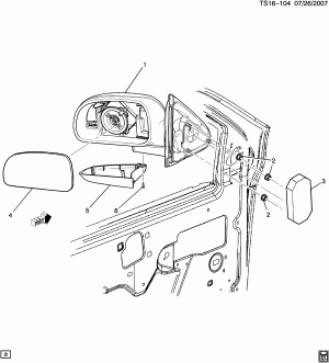 MIRROR/OUTSIDE REAR VIEW (DR1)