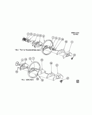 STEERING WHEEL & HORN PARTS