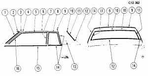 SIDE MOLDINGS (W/CB7)