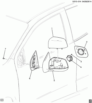 MIRROR/OUTSIDE REAR VIEW (MANUAL DBI)