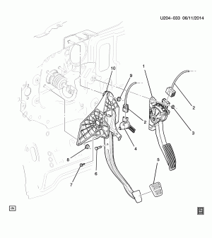 BRAKE PEDAL (MANUAL N8D)