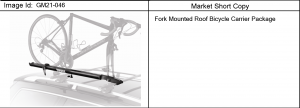 CARRIER PKG/BICYCLE (ROOF)(FORK MT)