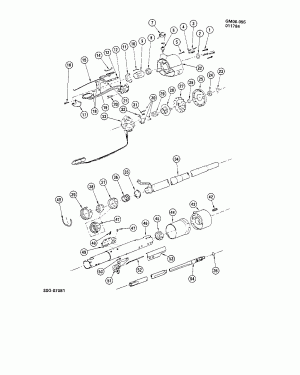 STEERING COLUMN/STANDARD (C/S, A.T.)