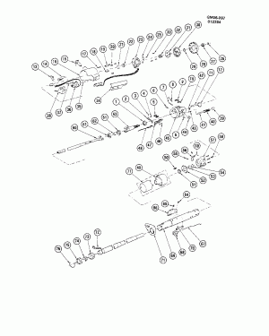 STEERING COLUMN/TILT (C/S, A.T.)