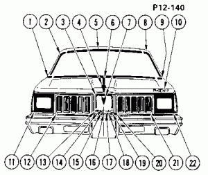 FRONT MOLDINGS (PHOENIX)
