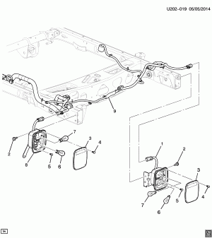 LAMPS/REAR (CHASSIS CAB ZW9)