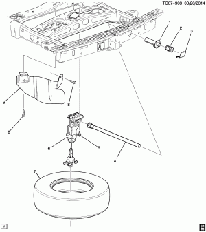 ДЕРЖАТЕЛЬ ЗАПАСНОГО КОЛЕСА