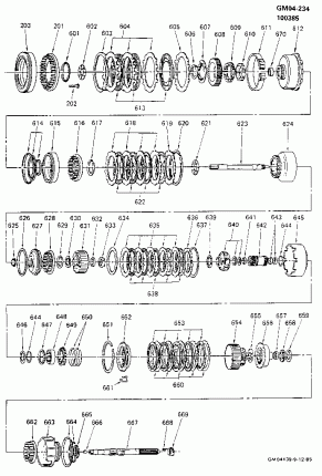 AUTOMATIC TRANSMISSION-THM350C PART 2 (MV4) INTERNAL COMPONENTS