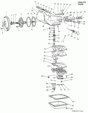 AUTOMATIC TRANSMISSION-THM350C PART 1 (MV4) CASE & RELATED PARTS