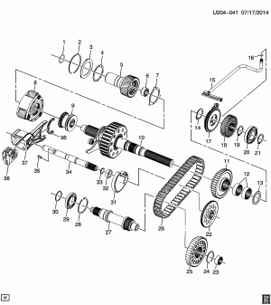 TRANSFER CASE PART 2 INTERNAL COMPONENTS (4-WHEEL DRIVE NQ6)