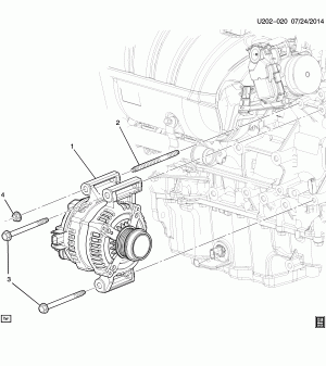 GENERATOR MOUNTING (LCV/2.5A)