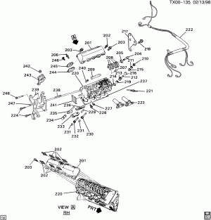 ENGINE ASM-6.5L V8 DIESEL PART 2 CYLINDER HEAD & RELATED PARTS (L65/6.5F)