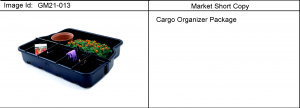 ORGANIZER PKG/CARGO (NON-COLLAPSIBLE SIDES)