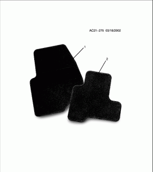 MAT PKG/FRONT & REAR FLOOR CARPET (PRODUCTION)