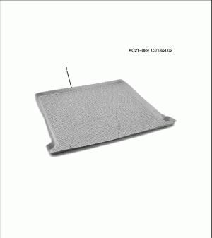 TRAY PKG/REAR COMPARTMENT FLOOR STORAGE