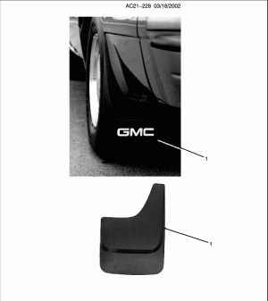 GUARD PKG/SPLASH (FLAT WITH CONTOUR) (Z88)