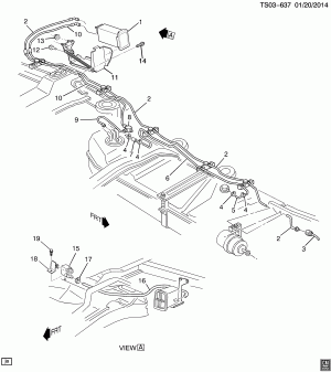 VAPOR CANISTER LINES (L35/4.3W)(REAR)