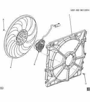 ENGINE COOLANT FAN (LFX/3.6-3)