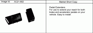 EXTENSION PKG/PEDAL