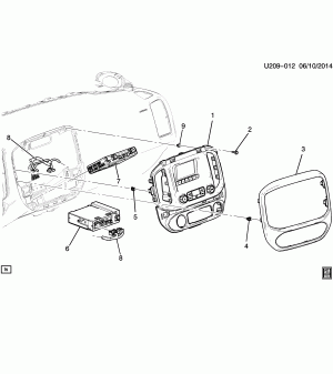RADIO MOUNTING (BASE IO3,IO4)
