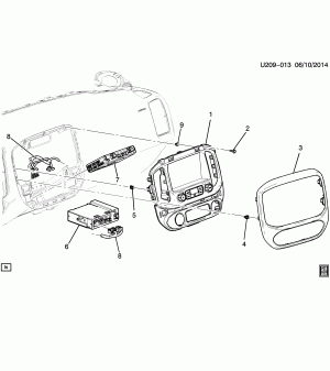 RADIO MOUNTING (UPLEVEL IO5,IO6)