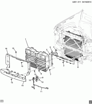 RADIATOR SHUTTER & BAFFLES (LCV/2.5A, LFX/3.6-3)