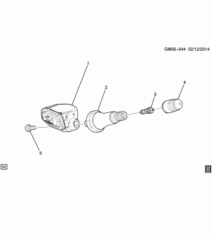 TIRE PRESSURE SENSOR (FE2, EXC FREQUENCY XL8)