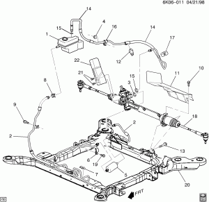 STEERING PUMP LINES (EXPORT)(RHD)