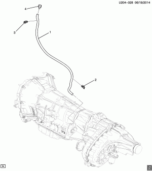 TRANSFER CASE VENT TUBE (LGZ/3.6N, 4-WHEEL DRIVE NQ6,NQ7)