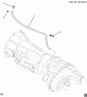 TRANSFER CASE VENT TUBE (LCV/2.5A, 4-WHEEL DRIVE NQ6,NQ7)
