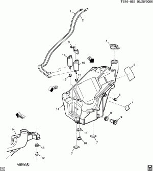 CONTAINER/WINDSHIELD WASHER (LL8/402S, DRIVER INFO CENTER U68, EXC HEADLAMP WASHER CE4)