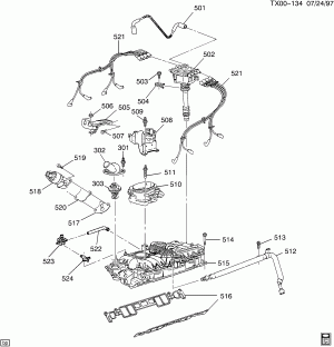 ENGINE ASM-5.0/5.7L V8 PART 5 MANIFOLD & FUEL RELATED PARTS (L30/5.0M,L31/5.7R)