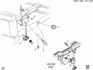 SPARE WHEEL CARRIER (EXC UNDER PICKUP BOX 5Y1)