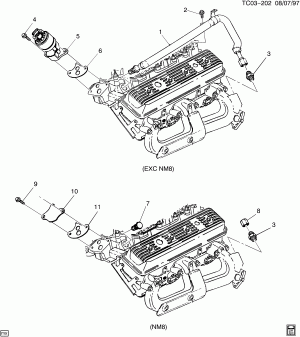 E.G.R. VALVE & RELATED PARTS (L30/5.7R,L31/5.0M)