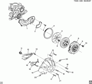 CLUTCH (LN2/2.2-4, BORG WARNER MANUAL MW1)