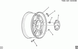 WHEELS & WHEEL COVERS (CHEVROLET EXTREME PKG V4A)