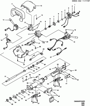 STEERING COLUMN/TILT TLSCP (POWER)(LHD,N37)