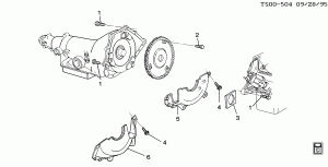 ENGINE TO TRANSMISSION MOUNTING (AUTOMATIC M30)