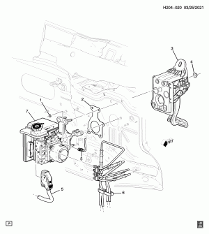 BRAKE BOOSTER & MASTER CYLINDER MOUNTING
