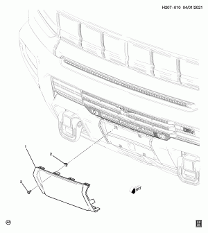 LICENSE PLATE MOUNTING/FRONT