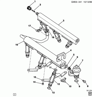 FUEL INJECTOR RAIL (LA1/3.4E)